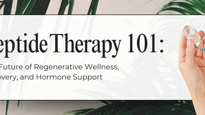 Peptide Therapy 101: The Future of Regenerative Wellness, Recovery, and Hormone Support